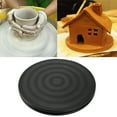 thumbnail image 2 of 8" 20cm Black Plastic Turntable Round Stand Practical Clay Sculpture Turntable, 2 of 7