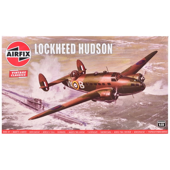 Level 2 Model Kit of Lockheed Hudson Light Bomber Aircraft 1/72 Plastic Model Kit by Airfix