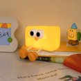 thumbnail image 4 of TopLLC Cheese Cheese Nightlight Rechargeable Silicone Bedroom Sleep Cure Department Pat Light Gift, 4 of 9