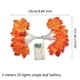 thumbnail image 3 of Teissuly Thanksgiving LED Simulation Maple Leaf String Lights 3 Meters 20 Lights Battery Teissuly WER202312021251, 3 of 3