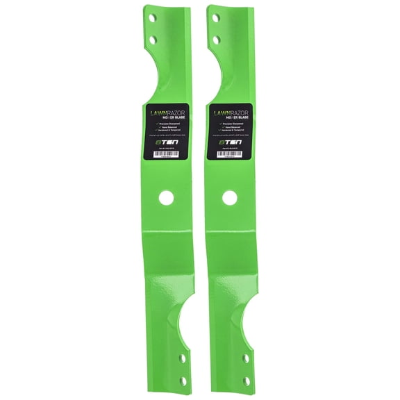 LawnRAZOR Mower Blade for Ariens 34 inch Decks Zoom Zero Turn Mowers 03971900 (Notched Medium Lift) 2 Pack