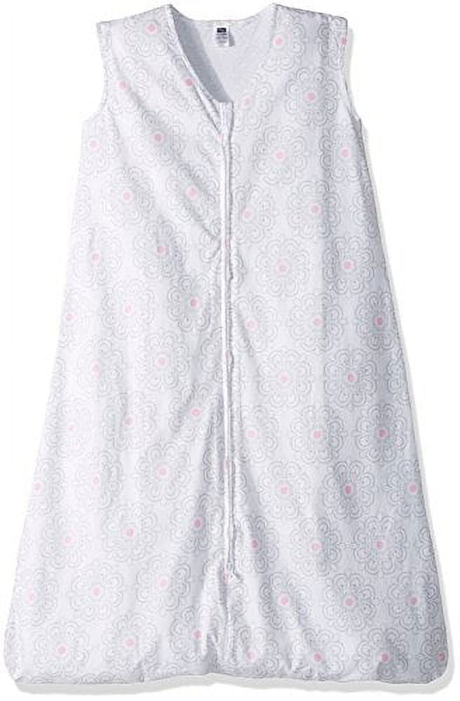 Hudson Baby Infant Girl Cotton Sleeveless Wearable Sleeping Bag, Sack, Blanket, Floral, 6-12 Months
