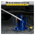 20 Ton 4Ft Air Hydraulic Bottle Car Jack Tool For Lifting Farm Vehicles