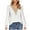 White, variant on GigrtiJin Women's Fall Long Sleeves Tops Casual Lace V Neck Loose Blouses Fashion Comfy Pullover Dressy Shirts