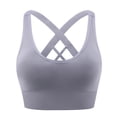 thumbnail image 4 of idosla Sports Bra for Women High Support, High Impact Sports Bra Adjustable Supportive Wireless Gym & Yoga (Grey, S), 4 of 7