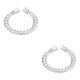 thumbnail image 3 of Sonducket de dijes para mujer - Moda llamativa para cualquier ocasión de cadena de hombre de plata para hombre plata 2piezas, 3 of 6