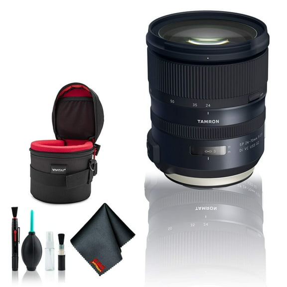 Tamron SP 24-70mm F/2.8 Di VC USD G2 Lens for Canon EF (International Model) - Advanced Bundle Kit