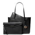thumbnail image 1 of Michael Kors Maisie 3 en 1 para mujer, paquete grande con cierre superior, bolsa cruzada MK Signature, Negro -, L, 1 of 5