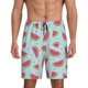 thumbnail image 1 of Balery Watermelon Pantalones cortos de pijama de punto de algodón para hombre con cinturilla y bolsillos-Medium, 1 of 6