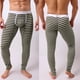thumbnail image 2 of YUEHAO - Ropa interior para hombre, calzoncillos largos térmicos a rayas transpirables con parches, calzoncillos bajos para hombre, 2 of 5