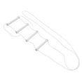 thumbnail image 4 of Bed Ladder Rope, Universal White Portable Bed Ladder Assist PVC  for Hospital for Patients, 4 of 7