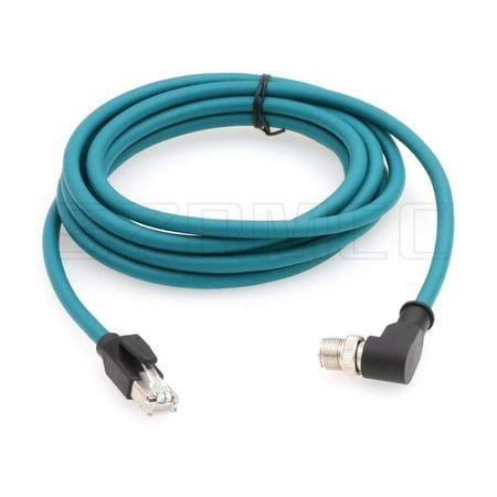 Waterdichte M12 4-pins D-code naar RJ45 Cat6 Ethernet-kabel - Afgeschermde industriële Waterdichte M12 4-pins D-code naar RJ45 Cat6 Ethernet-kabel - Afgeschermde industriële