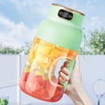 thumbnail image 4 of Portable Blender for Shakes and Smoothies, Personal Size Blender USB Rechargeable, Wireless Juicer Cup with 6 Blades for Crushing Ice, Travel Blender/Bottle Green, 4 of 5