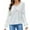 White, variant on Fjofpr Pullover Sweaters for Women V Neck Long Sleeve Solid Lightweight Tops Casual Loose Fit Knit Sweater Blouse