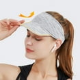 thumbnail image 4 of Sombrero con visera Sunnimix Diadema Sudor Absorción Verano Transpirable Gris, 4 of 8