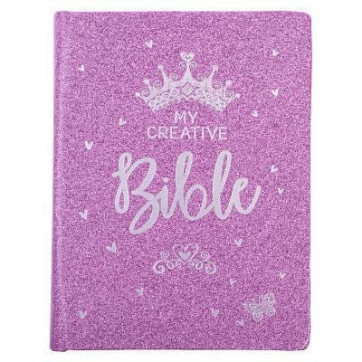 Pre-Owned ESV My Creative Bible for Girls Faux Leather Hc, Purple Glitter (Hardcover) 1432129236 9781432129231