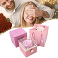thumbnail image 2 of Timeless Rose Jewelry Box with Eternal Rose: Gift for Mothers, Wives, Valentines, Anniversaries – Keepsake Box with Velvet Interior And Rotating Design. Harlik, 2 of 8
