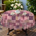 thumbnail image 4 of Pioneer Flower Floral Print Pattern Round Tablecloth 60 X 60 Inch, Wrinkle Resistant Wipeable Table Cloth for Kitchen Dining Picnic Patio Party, 4 of 6