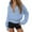 C-Sky Blue254, variant on DHFJKG Womens Half Zip Cropped Hoodies Sweatshirt Long Sleeve Hooded Athletic Crop Pullover Casual Streetwear Top For Winter Warm Soft Jumper Tops