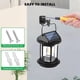 thumbnail image 4 of Lámpara Colgante Solar con Inducción | Lámpara Vintage Exterior Recargable para Jardín, Patio, Balcón, Camping | Alimentación Solar/USB | Sensor de Luz Automático | 1 Unidad | 6.3x4.7x4.6 in, 4 of 6