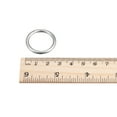 thumbnail image 4 of Unique Bargains Bague Ronde en Acier Inoxydable 316 20mm ID 3mm Épais Lot de 10, 4 of 5