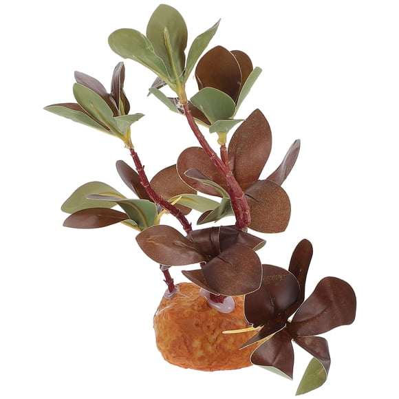 QUMIIRITY Planta De Plástico Decorativa Para De Reptiles Y Acuarios Con