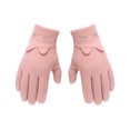 thumbnail image 1 of Jumpingount 1 par de guantes de invierno para mujer, manoplas de pantalla táctil para ciclismo, manopla portátil para mujer, calentador de manos, ropa guantes y mitones Tipo 2 Rosa Jumpingount AP013178-07, 1 of 6