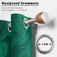 thumbnail image 2 of Outdoor Curtains for Patio Waterproof, Green Marble Outdoor Privacy Panels Grommet, Modern Farmhouse Gradient Abstract Fluid Art Blackout Outside Curtains for Porch/Cabana 54"x95", 2 Panels, 2 of 8
