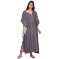 thumbnail image 4 of Moomaya Women Cotton Maternity Kimono Kaftan Long Maxi Dress Clothing, 4 of 5