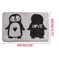 thumbnail image 3 of 1PCS Runner Rug Faux Carpet Bathroom Floor Mats Door Carpet Washable Fast Dry Area Rug for Bedroom Doorway Toilet Doormat, 3 of 5