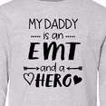 thumbnail image 4 of Inktastic My Daddy is an EMT and a Hero Long Sleeve Youth T-Shirt, 4 of 5