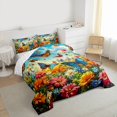 thumbnail image 3 of Manfei Colorful Flowers Bedding Comforter Set,Cute Butterflies Twin Comforter Sets,Cute Daisy Floral Bedding Set For Girls Kids,Ultra Soft Home Decor Reversible,2pcs, 3 of 8