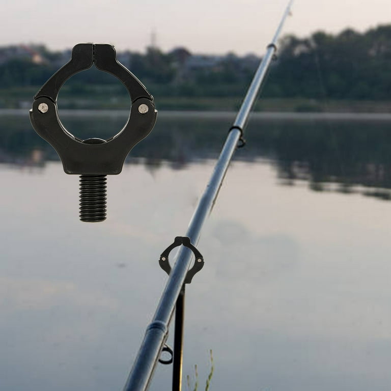 2x Fishing Rod Rest Holder Magnetic Grip Head Fishing Pole Bracket (Black)