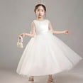 thumbnail image 6 of Dress Girls Flower Girl Dress White Tulle Dresses for Girls Princess Dress Toddler Children's Day Dresses for Girls 8-9 Years, 6 of 6