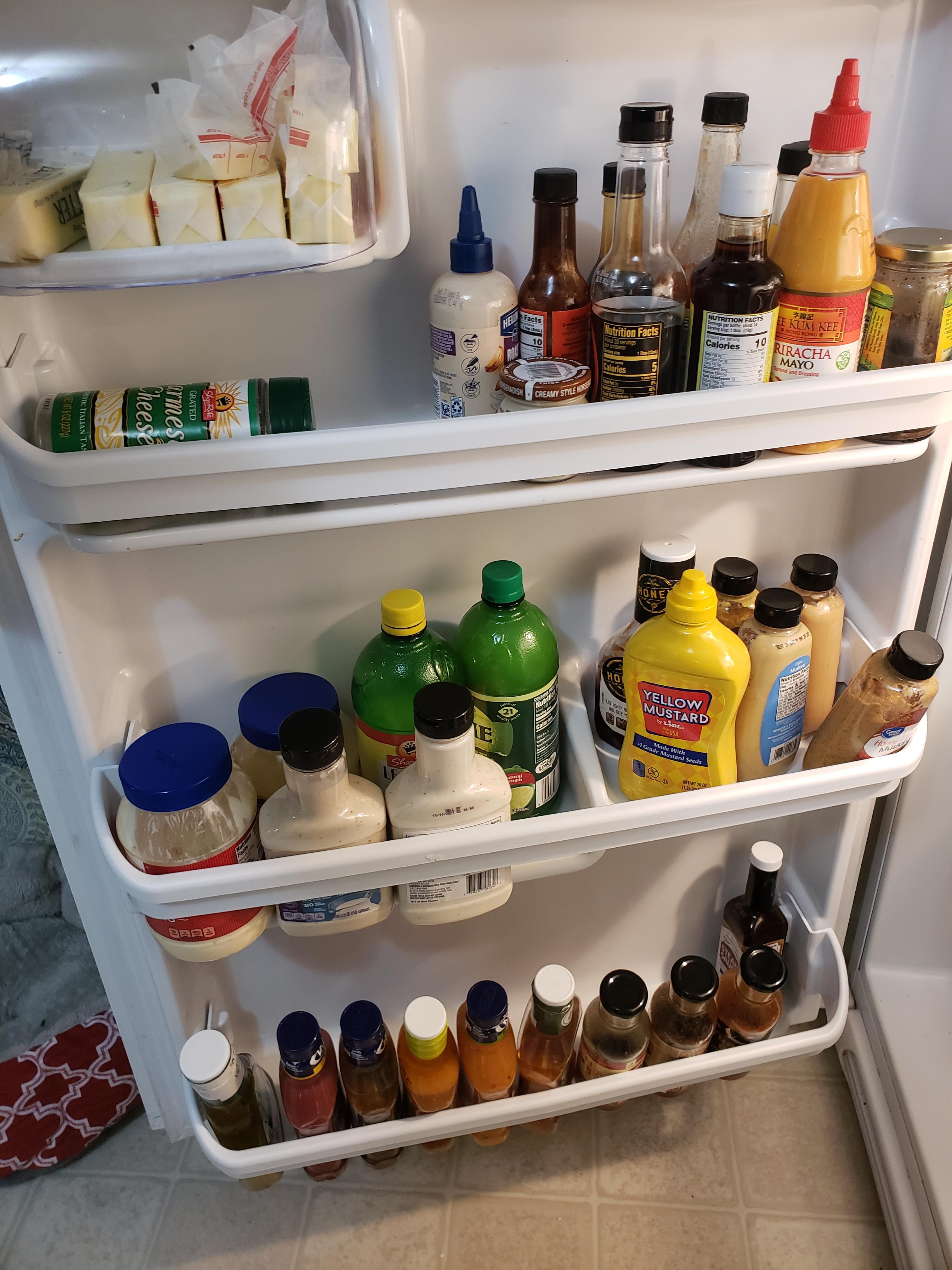 HECASA Frigidaire Door Shelf Bin Fit for Kenmore Rail Rack Bar