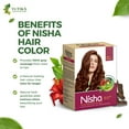 thumbnail image 6 of (6 pack) Nisha (Pack 6) Rich Henna Hair Color, Permanent Red Hair Color Dye, 100% Grey Coverage, Red Brown, 0.53 oz Each Pack, 6 of 11