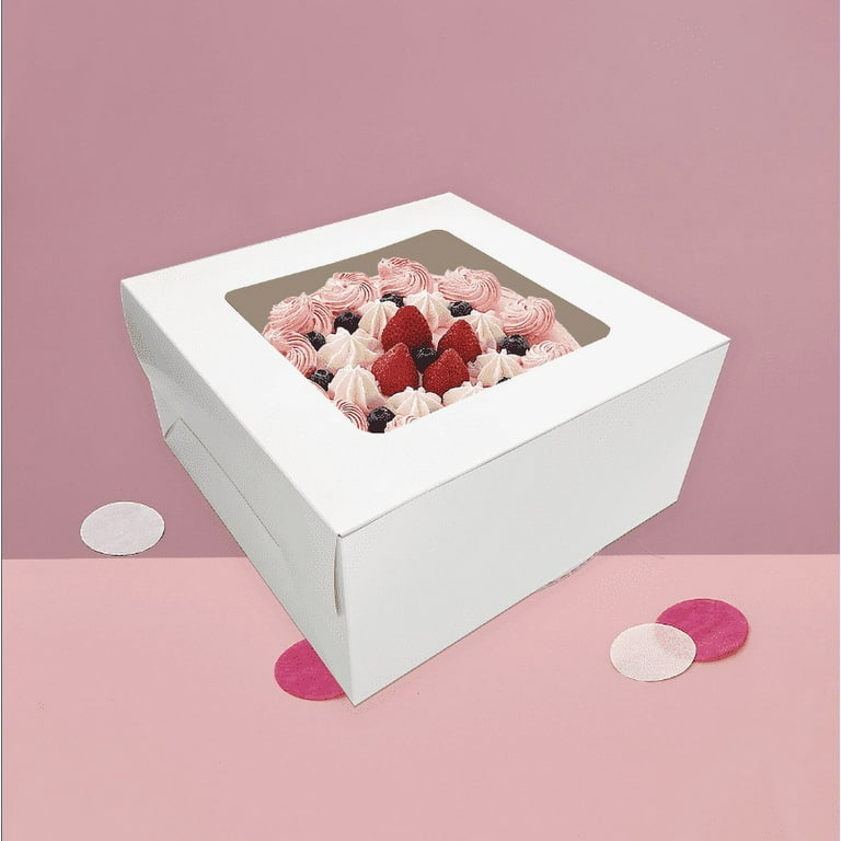 Way To Celebrate White Cake Box 11x11x4 - Walmart.com