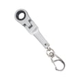 thumbnail image 4 of Llavero de llave de llave de trinquete de 10 mm, llavero portátil para adultos, regalo mecánico de servicio pesado, llavero mecánico de llaves plateado, 4 of 8