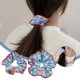 thumbnail image 4 of LUVCLS Coletero elástico para el pelo con cuadros blancos y azules y soporte para cola de caballo para H3A7 .э, 4 of 6