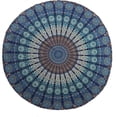 thumbnail image 5 of Round Tapestry Wall Hanging Ombre Hippie Mandala Bohemian Hippy Intricate Indian Tapestries Tablecloth 60 Inches, 5 of 8