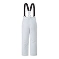 thumbnail image 3 of Kids Snow Pants, Comdrip Kids Waterproof insulated Winter Overalls for Girls and Boys with Adjustable Waistband Snow Pants Kids White 160, 3 of 3