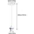 thumbnail image 2 of Piezas Portalámparas E27, portalámparas Lámpara colgante Accesorios para lámparas colgantes con cable de 1 m, portalámparas E27 con cable para bar, cafetería, hogar, 2 of 4