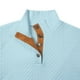 thumbnail image 5 of pstuiky Camisas para hombre de manga larga, Suéter de hombre con botones, color liso, cuello alto, mangas largas y cuadrados pequeños camisetas de hombre l, 5 of 5