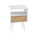 thumbnail image 4 of Tcbosik 15.7 Inch Modern Night Stand with Storage, Small Side Table with Shelf and Drawer, Accent End Table for Living Room, Bedroom, Easy Assembly, White, 4 of 8