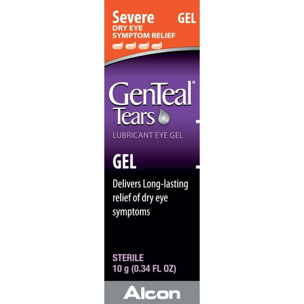 GenTeal Tears Lubricant Eye Gel for Severe Dry Eye Symptom Relief, .34