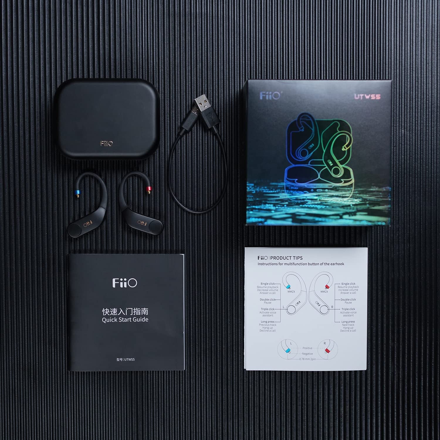 Fiio UTWS5（MMCX） Amazon.com: FiiO UTWS5 Bluetooth Amplifier Earbuds Hook