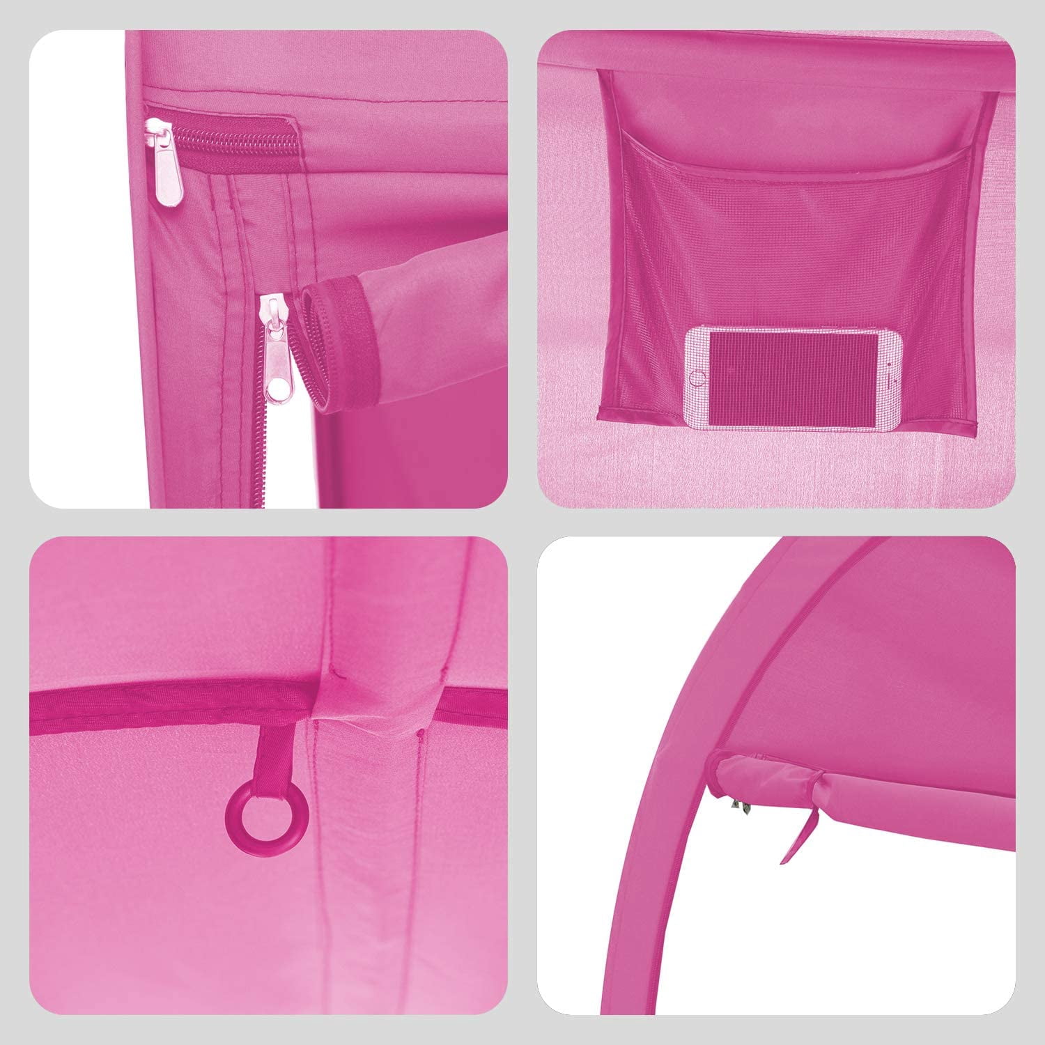 Bed Tent Full Size for Unisex Pink by Alvantor(Mattress Not Included)