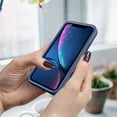 thumbnail image 4 of Apple IPhone XR Heavy Duty Defender Case, Dteck Hybrid Rugged Shockproof Cover For iPhone XR,Navy + Blue, 4 of 7