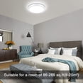 thumbnail image 2 of Lámpara de techo LED de 18 W. Lámpara de techo LED moderna, ultrafina, redonda y de color blanco frío, ideal para baño, dormitorio, cocina, salón, balcón y pasillo., 2 of 5