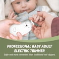 thumbnail image 4 of EXLEAF 2026 New Baby Nail Clippers, Electric Nail Trimmer with Led Light, Gentle Baby Nail File Grooming Kit with 6 Replacement Heads & Storage Case for Infant Toddler Or Adults Toes Fingernails Care, 4 of 5
